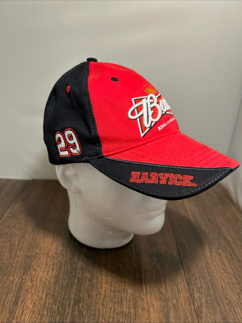 Chase Authentics NASCAR Bud King Of Beers Harvick #29 Nascar Racing Hat L/XL OS